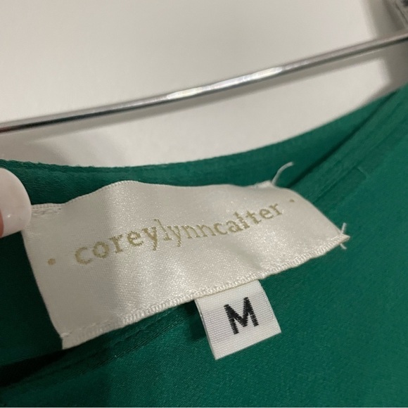 Anthropologie Wide Leg Green Dramatic Trousers - Picture 8 of 10